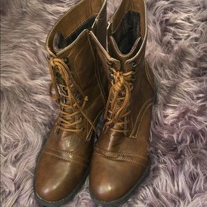 Red camel Woman boots shoes